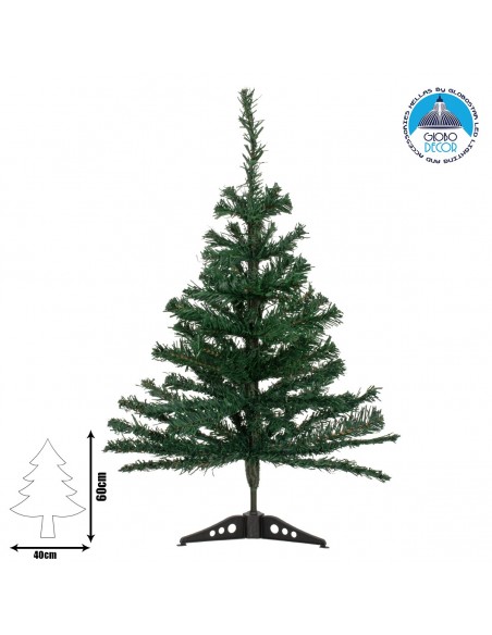 GloboStar® Crazy Christmas Χριστουγεννιάτικο Δέντρο SantaClaus Φ40 x Υ60εκ Πράσινο με Πλαστική Βάση