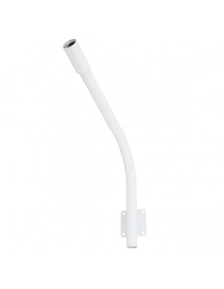 GloboStar® 90229 Μεταλλική Βάση Στήριξης CURVED M62cm x Φ60mm για Φωτιστικά Δρόμου Street Lights με Διάμετρο Βάσης Φ60mm