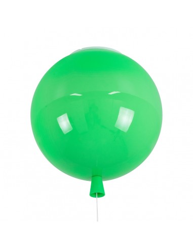 GloboStar® BALLOON 00653 Μοντέρνο Παιδικό Φωτιστικό Οροφής Μονόφωτο Πράσινο Πλαστικό Μπάλα Φ30 x Υ33cm