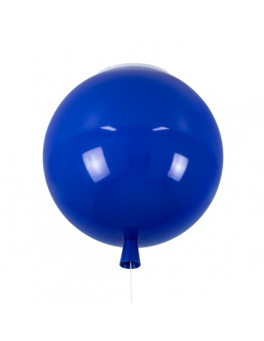 GloboStar® BALLOON 00654 Μοντέρνο Παιδικό Φωτιστικό Οροφής Μονόφωτο Μπλε Πλαστικό Μπάλα Φ30 x Υ33cm