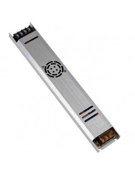 GloboStar® 73030 Μεταλλικό Τροφοδοτικό PELV Ultra Slim για Προϊόντα LED 400W 33A - AC 220-240V σε DC 12V - IP20 L31 x W5.4 x H2.3cm - 3 Χρόνια Εγγύηση