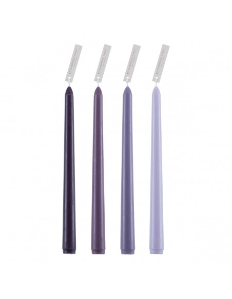 GloboStar® VALLEY-FLOWERS 35209 ΣΕΤ 4 Αρωματικά Κεριά Κηροπηγίου Παραφίνης με Άρωμα Λουλούδια του Αγρού Πολύχρωμα Μ2 x Π2 x Υ25cm