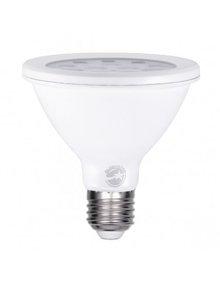 GloboStar® 60084 Λάμπα LED E27 PAR30 Σποτ 12W 1200lm 36° AC 220-240V IP20 Φ9.5 x Υ9.5cm Ψυχρό Λευκό 6000K - 3 Χρόνια Εγγύηση