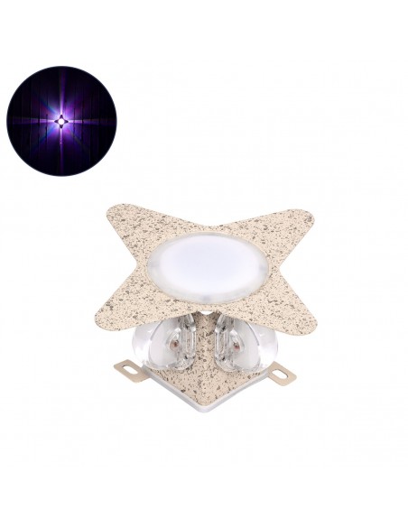 GloboStar® WALLLIGHT-CINA 90659 Φωτιστικό Τοίχου - Απλίκα LED 10W 1000lm 10° AC 220-240V Αδιάβροχο IP65 Μ18.5 x Π18.5 x Υ8.5cm με Αυτόματα Προγράμματα Εναλλαγής Χρωμάτων Πολύχρωμο RGB - Μπεζ της Άμμου