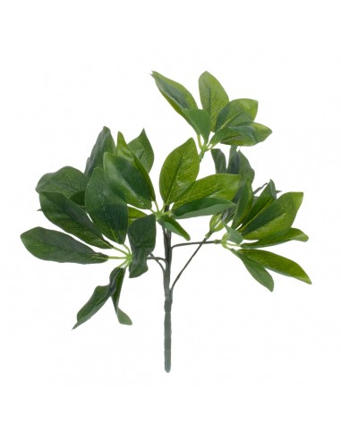 GloboStar® SCHEFFLERA 78222 Τεχνητό Φυτό Σεφλέρα - Μπουκέτο Διακοσμητικών Φυτών - Κλαδιών με Φύλλωμα Πράσινο Υ30cm