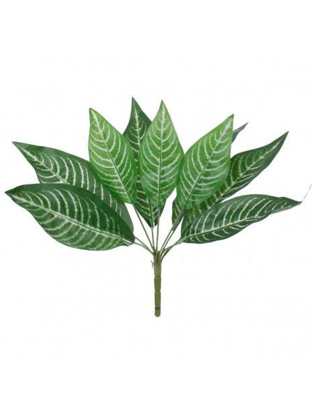 GloboStar® MADAGASCAR JEWEL 78274 Τεχνητό Φυτό Ευφορβία - Μπουκέτο Διακοσμητικών Φυτών - Κλαδιών με Φύλλωμα Πράσινο Υ35cm