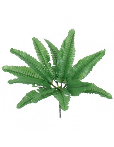 GloboStar® BOSTON FERN SMALL 78291 Τεχνητό Φυτό Φτέρη Βοστώνης Μικρή - Μπουκέτο Διακοσμητικών Φυτών - Κλαδιών με Φύλλωμα Πράσινο Υ30cm