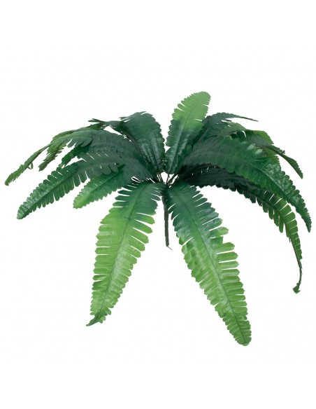 GloboStar® BOSTON FERN BIG 78292 Τεχνητό Φυτό Φτέρη Βοστώνης Μεγάλη - Μπουκέτο Διακοσμητικών Φυτών - Κλαδιών με Φύλλωμα Πράσινο Υ52cm