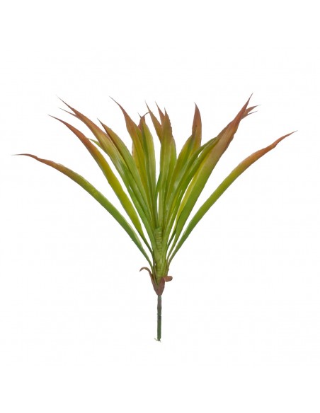 GloboStar® CORDYLINE 78229 Τεχνητό Φυτό Κορδιλύνη - Μπουκέτο Διακοσμητικών Φυτών - Κλαδιών με Φύλλωμα Πράσινο - Κόκκινο Υ34cm