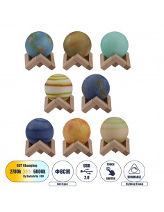 GloboStar® MOON 79609 Σετ 8 Τεμ. Μοντέρνα Επιτραπέζια...