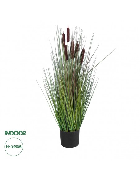 GloboStar® Artificial Garden TYPHA ANGUSTIFOLIA GRASS...