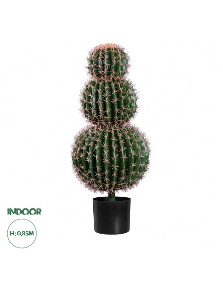 GloboStar® Artificial Garden FEROCACTUS 20137 Τεχνητό Διακοσμητικό Φυτό Φερόκακτος Υ85cm