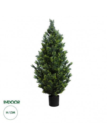 GloboStar® Artificial Garden CYPRESSUS LEYLANDII 20154 Τεχνητό Διακοσμητικό Φυτό Κυπαρίσσι Λέιλαντ Υ120cm