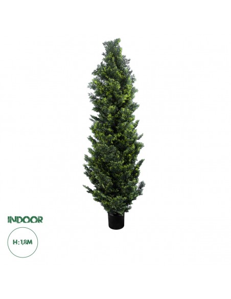 GloboStar® Artificial Garden CYPRESSUS LEYLANDII 20156 Τεχνητό Διακοσμητικό Φυτό Κυπαρίσσι Λέιλαντ Υ180cm