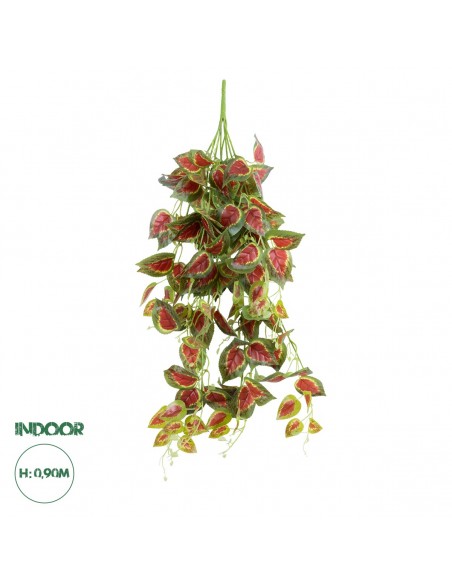 GloboStar® Artificial Garden COLEUS HANGING BRANCH 20255 Τεχνητό Διακοσμητικό Κρεμαστό Φυτό Κολέος Υ90cm
