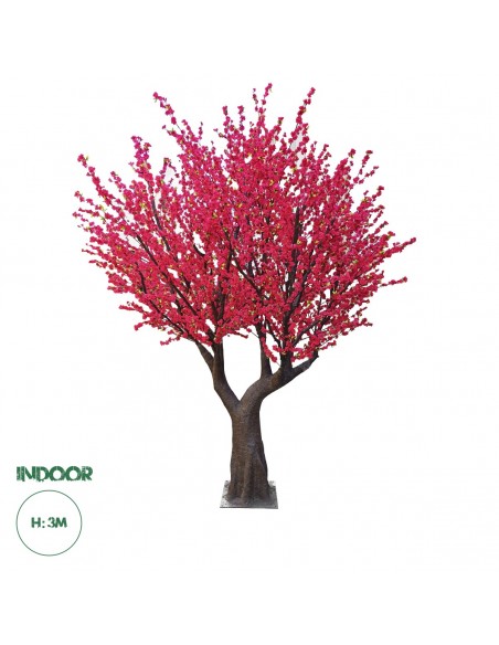 GloboStar® Artificial Garden PEACH BLOSSOM TREE 20168 Τεχνητό Διακοσμητικό Δέντρο Ανθισμένη Ροδακινιά Υ300cm