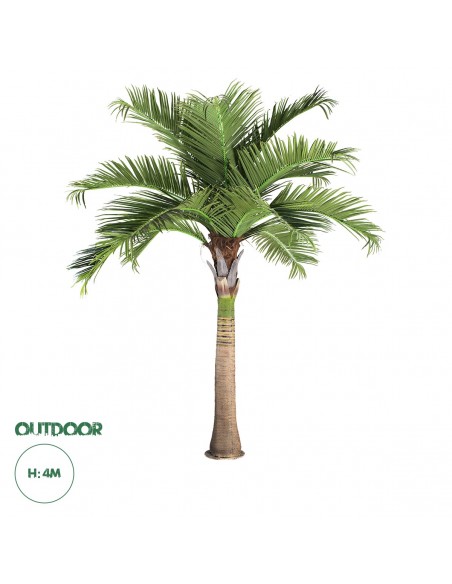GloboStar® Artificial Garden COCONUT PALM TREE 20169 Τεχνητό Διακοσμητικό Φυτό Φοινικόδεντρο Κοκοφοίνικας Εξωτερικού Χώρου IP68 UV Certified Protection Υ400cm