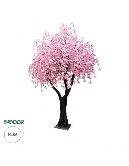 GloboStar® Artificial Garden CHERRY BLOSSOM TREE 20212 Τεχνητό Διακοσμητικό Δέντρο Άνθος Κερασιάς Υ300cm