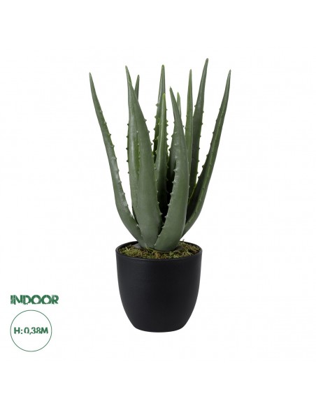 GloboStar® Artificial Garden ALOE 20064 Τεχνητό Διακοσμητικό Φυτό Αλόη Υ38cm