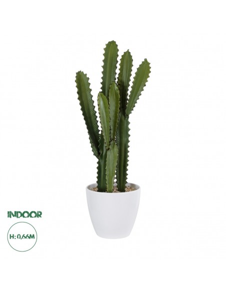 GloboStar® Artificial Garden CEREUS JAMACARU CACTUS 20099 Τεχνητό Διακοσμητικό Φυτό Κάκτος Κηρίος Υ66cm