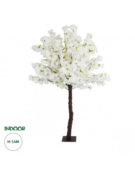 GloboStar® Artificial Garden BIANCA CHERRY BLOSSOM TREE 20141 Τεχνητό Διακοσμητικό Δέντρο Λευκή Κερασιά Υ160cm