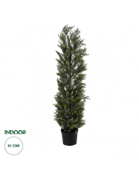 GloboStar® Artificial Garden LEMON CYPRESS 20152 Τεχνητό Διακοσμητικό Φυτό Λεμονόκυπάρισσο Υ150cm