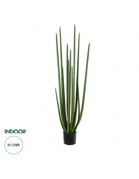 GloboStar® Artificial Garden SANSEVIERIA CYLINDRICA 20211 Τεχνητό Διακοσμητικό Φυτό Σανσεβιέρια Υ160cm