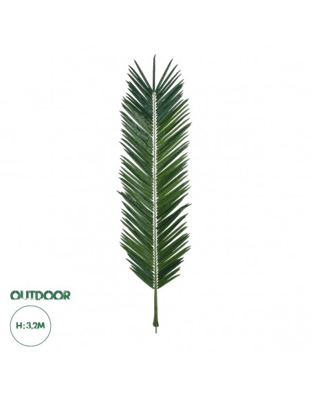 GloboStar® Artificial Garden ARECA PALM LEAF 20183 Τεχνητό Διακοσμητικό Φύλο Φοινικόδεντρου Αρέκα Π95 x Υ320cm