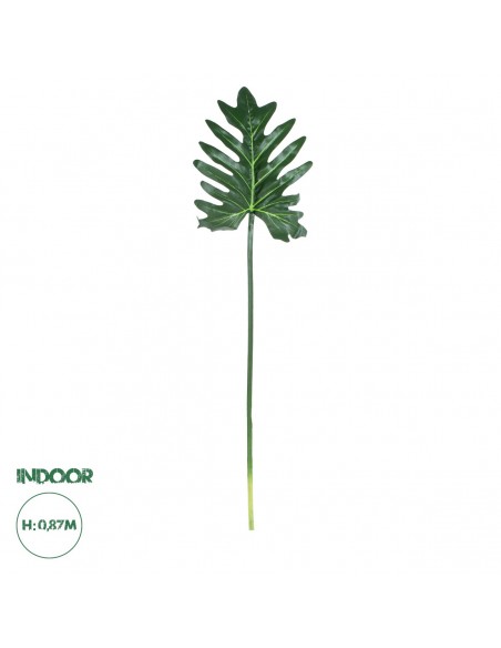 GloboStar® Artificial Garden TARO LEAF 20220 Τεχνητό Διακοσμητικό Φύλο Κολοκασίας Π32 x Υ87cm