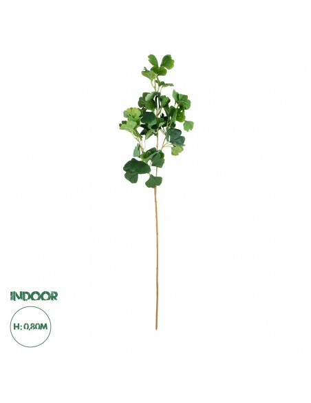 GloboStar® Artificial Garden GINKGO BRANCH 20259 Τεχνητό Διακοσμητικό Κλαδί Γκίγκο Π22 x Υ80cm