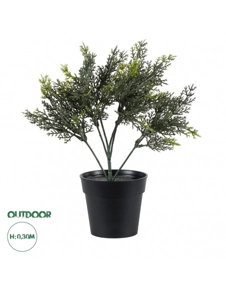 GloboStar® Artificial Garden LEMON CYPRESS 20389 Τεχνητό Διακοσμητικό Φυτό Λεμονόκυπάρισσο Υ30cm