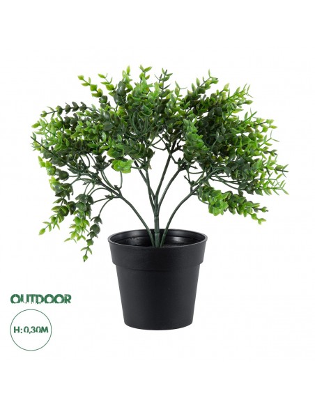 GloboStar® Artificial Garden EUCALYPTUS 20392 Τεχνητό Διακοσμητικό Φυτό Ευκάλυπτος Υ30cm