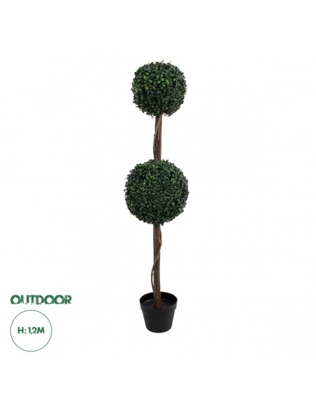 GloboStar® Artificial Garden BUXUS 20399 Τεχνητό Διακοσμητικό Φυτό Πυξός Υ120cm