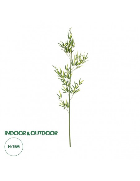 GloboStar® Artificial Garden BAMBOO BRANCH 20438 Τεχνητό Διακοσμητικό Κλαδί Μπαμπού Υ150cm