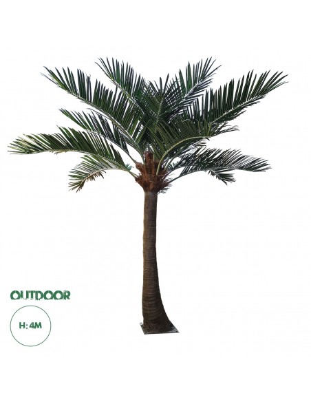 GloboStar® Artificial Garden COCONUT PALM TREE 20442 Τεχνητό Διακοσμητικό Φοινικόδεντρο Κοκοφοίνικας Εξωτερικού Χώρου IP68 UV Certified Protection Υ400cm