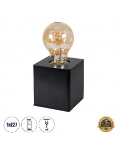 GloboStar® WOODBOX 99407 Μοντέρνο Επιτραπέζιο Φωτιστικό...