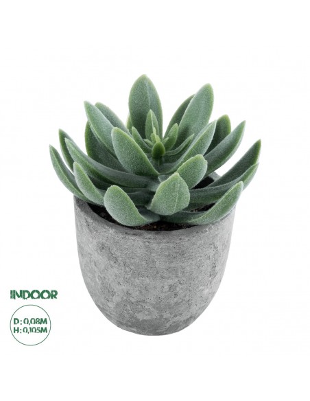 GloboStar® Artificial Garden SUCCULENT SEDEVERIA 21025 Διακοσμητικό Φυτό Παχύφυτο Σεντεβέρια Υ10.5cm