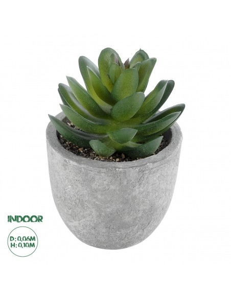 GloboStar® Artificial Garden SUCCULENT SEDEVERIA 21023 Διακοσμητικό Φυτό Παχύφυτο Σεντεβέρια Υ10cm