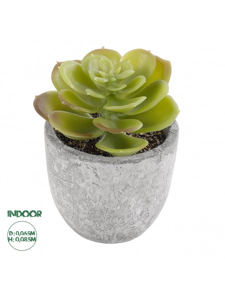GloboStar® Artificial Garden SUCCULENT SEDEVERIA 21021 Διακοσμητικό Φυτό Παχύφυτο Σεντεβέρια Υ8.5cm