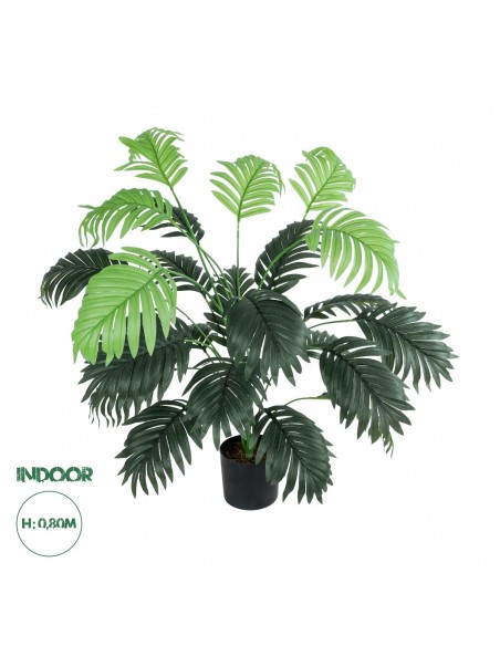 GloboStar® Artificial Garden CALADIUM 20915 Διακοσμητικό Φυτό Καλάντιουμ Υ80cm