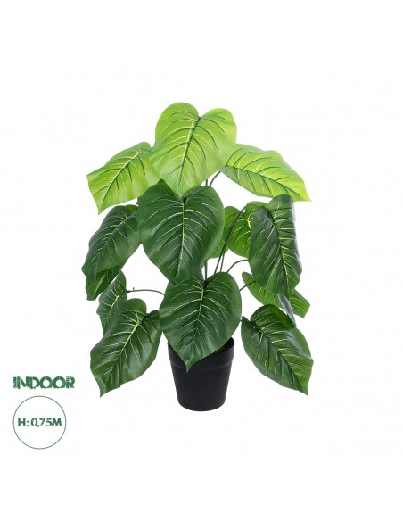 GloboStar® Artificial Garden PHILODENDRON 20910 Διακοσμητικό Φυτό Φυλλόδεντρο Υ75cm
