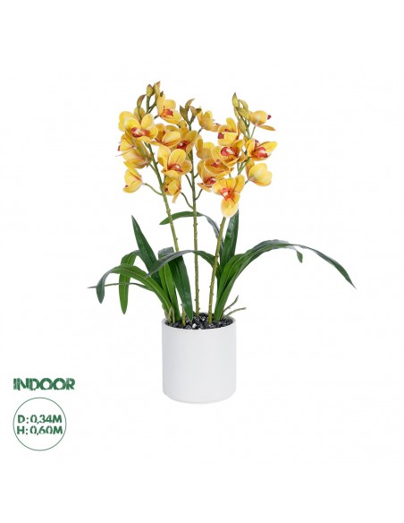 GloboStar® Artificial Garden YELLOW CHERRY CUMBIDIUM...