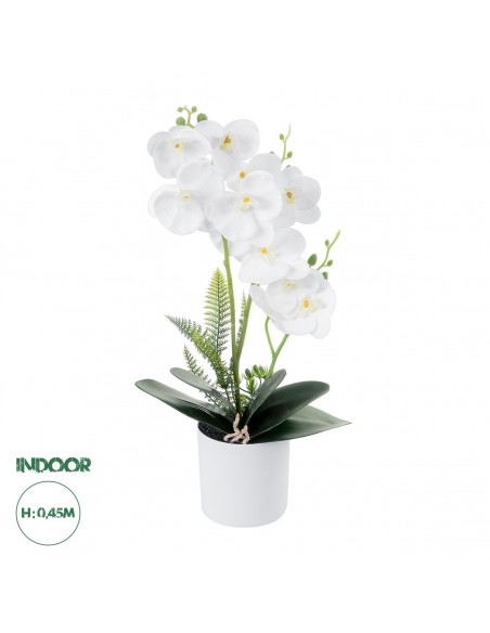 GloboStar® Artificial Garden WHITE ORCHID 21076...