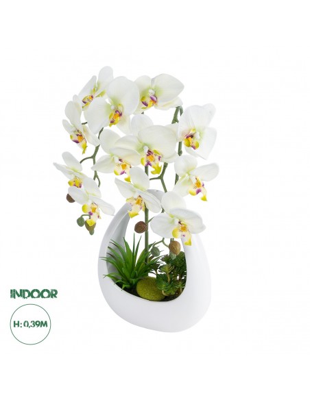 GloboStar® Artificial Garden WHITE ORCHID 21128...