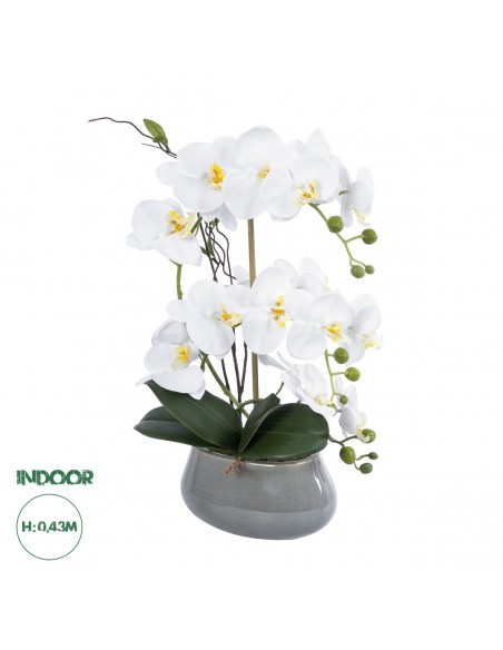 GloboStar® Artificial Garden WHITE ORCHID 21120...