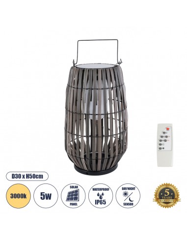 GloboStar® NETLEY 02306 Boho Αυτόνομο Ηλιακό...