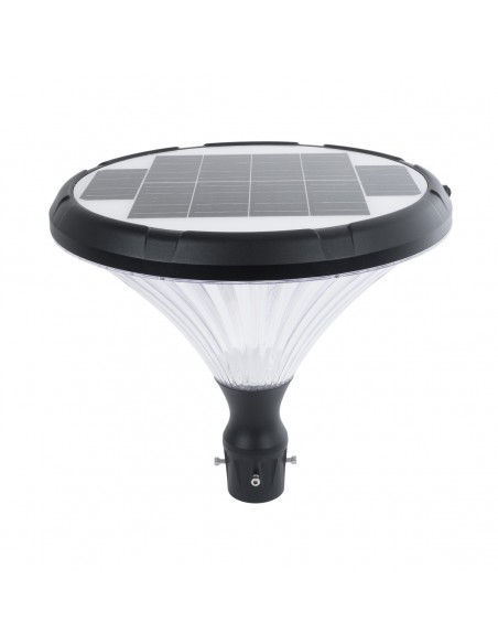 GloboStar® SOLARIOS 90502 Professional LED Solar Urban Park Light Αυτόνομο Ηλιακό Φωτιστικό Πλατείας - Πάρκου - Κήπου 40W 550lm 120° με Ενσωματωμένο Φωτοβολταϊκό Panel 6V 12W & Επαναφορτιζόμενη Μπαταρία Li-ion 3.2V 15000mAh με Αισθητήρα Ημέρας-Νύχτας - Αδιάβροχο IP65 Φ54 x Υ45cm Ψυχρό Λευκό 6000K - 