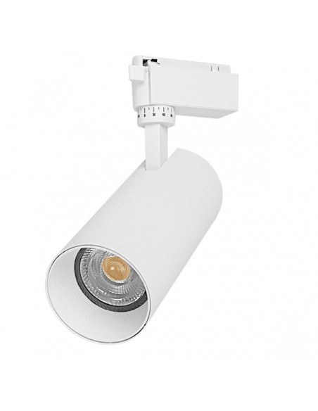 Globostar 60814 Μονοφασικό Bridgelux COB LED Λευκό Φωτιστικό Σποτ Ράγας 30W 230V 3600lm 30° Θερμό Λευκό 3000k