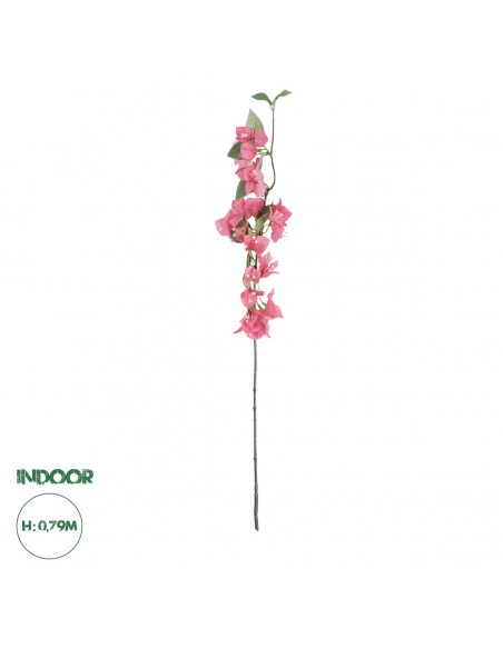 GloboStar® Artificial Garden BOUGANVILLEA BRANCH  20653 Τεχνητό Διακοσμητικό Κλαδί Βουκαμβίλιας Y79cm