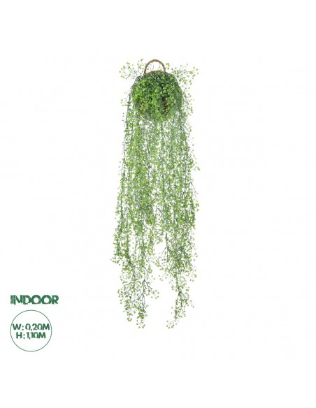 GloboStar® Artificial Garden GOLDEN BELL WILLOW 1 HANGING PLANT 20630 Κρεμαστό Τεχνητό Διακοσμητικό Φυτό Ιτίας  Y110cm